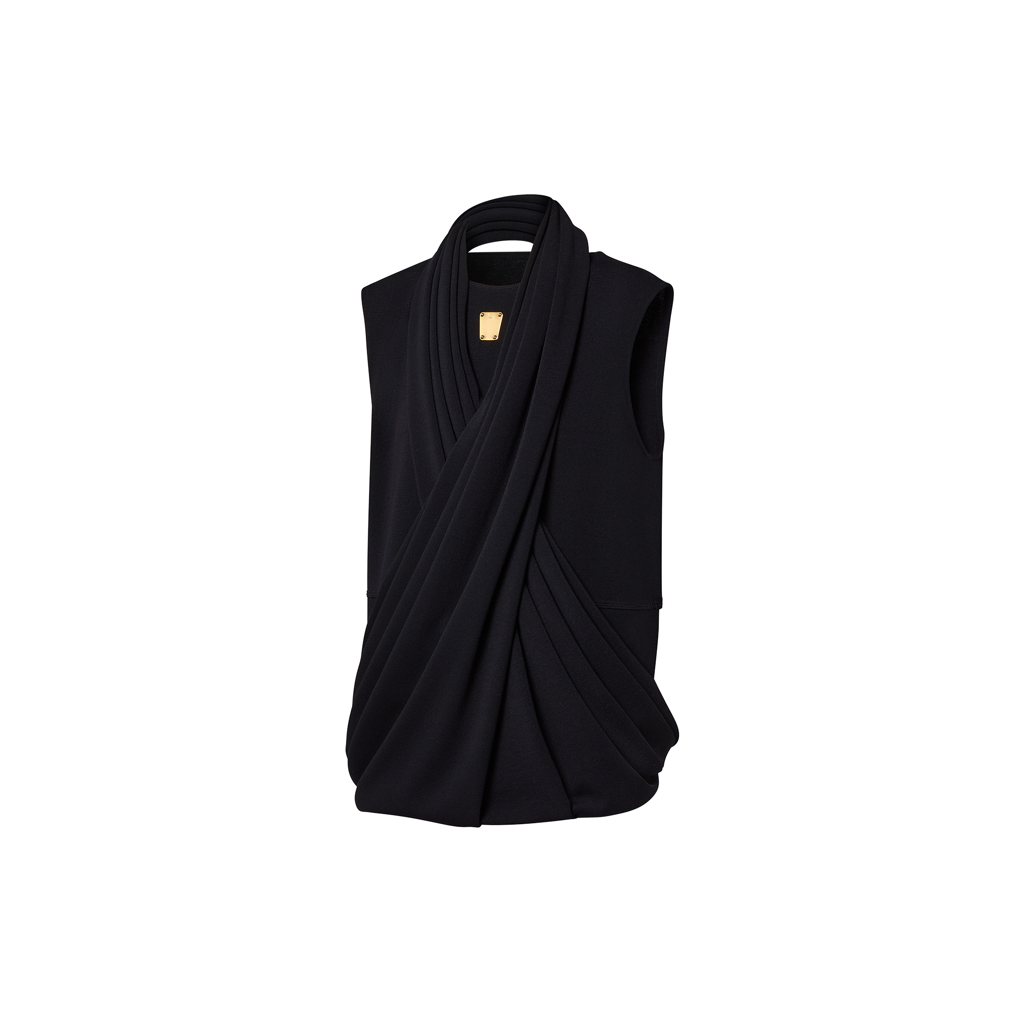 Hybrid Draped Knit Top - 2