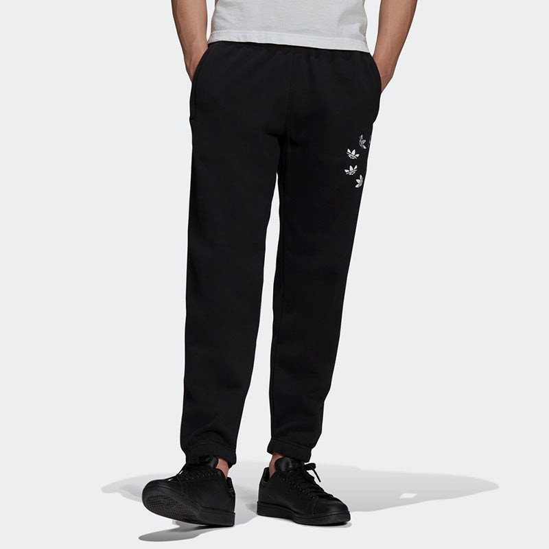 adidas adidas originals Logo Printing Loose Sports Bundle Feet Pants Black H35651 outlook