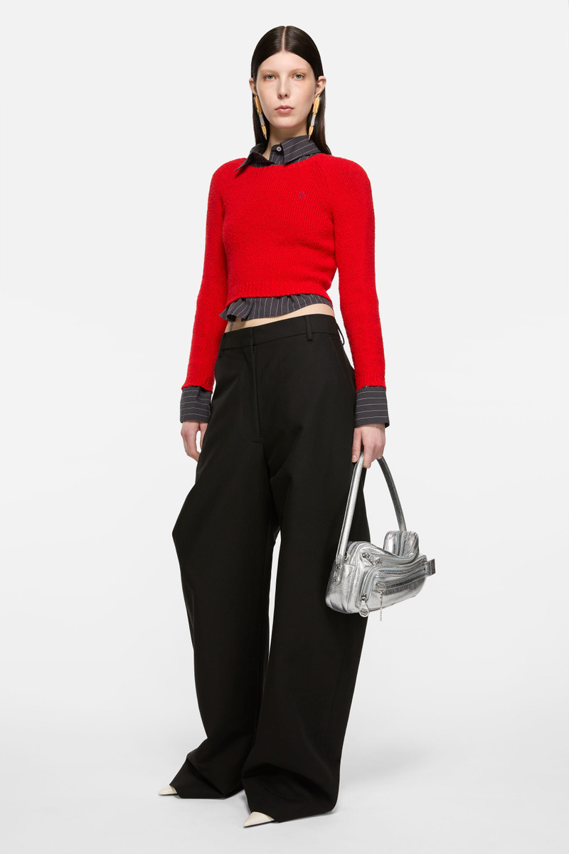 Acne Studios Camero Party Shoulder Bag - Silver outlook