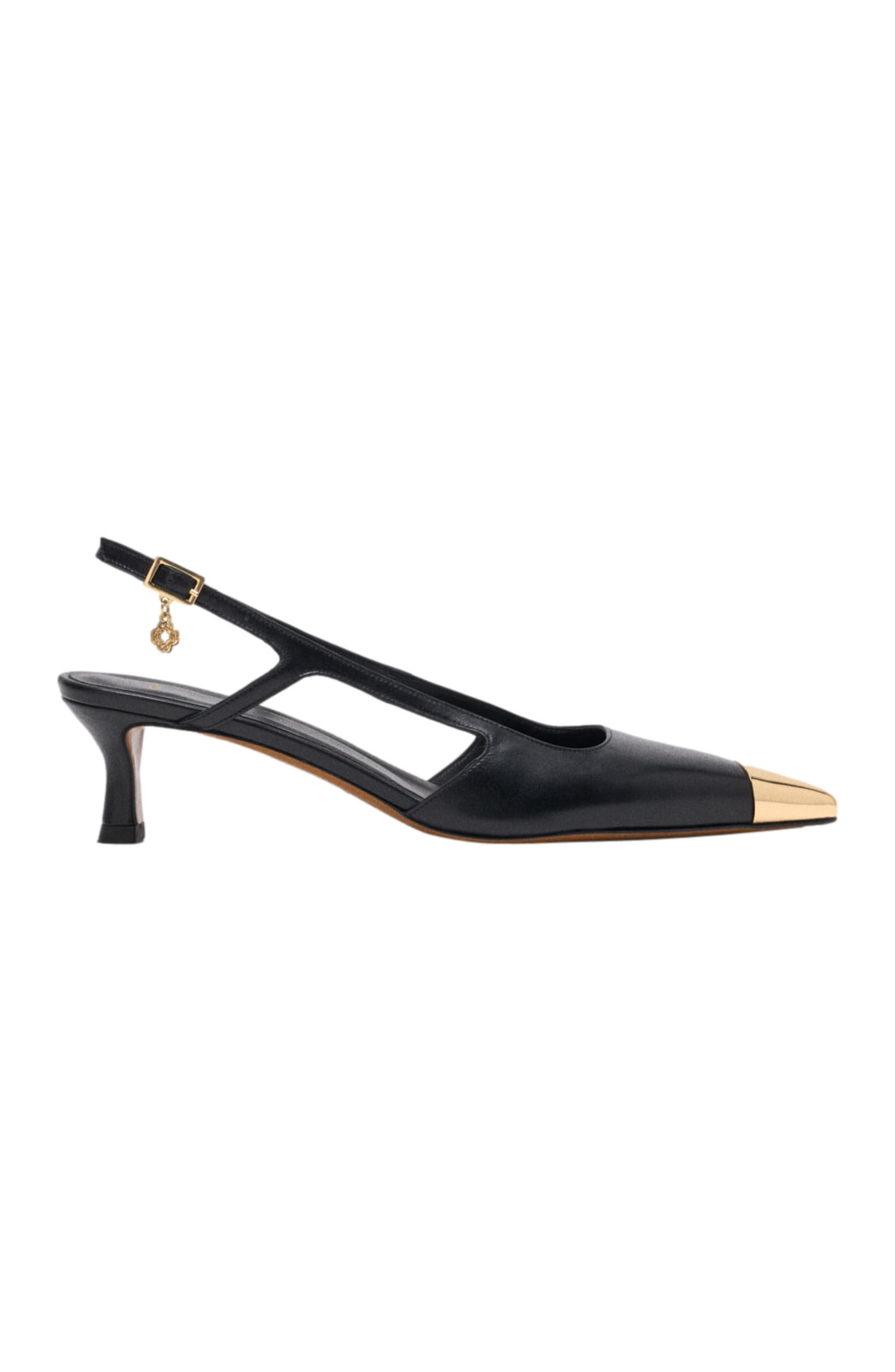 maje Smooth leather slingback pumps in Black at Nordstrom - 1