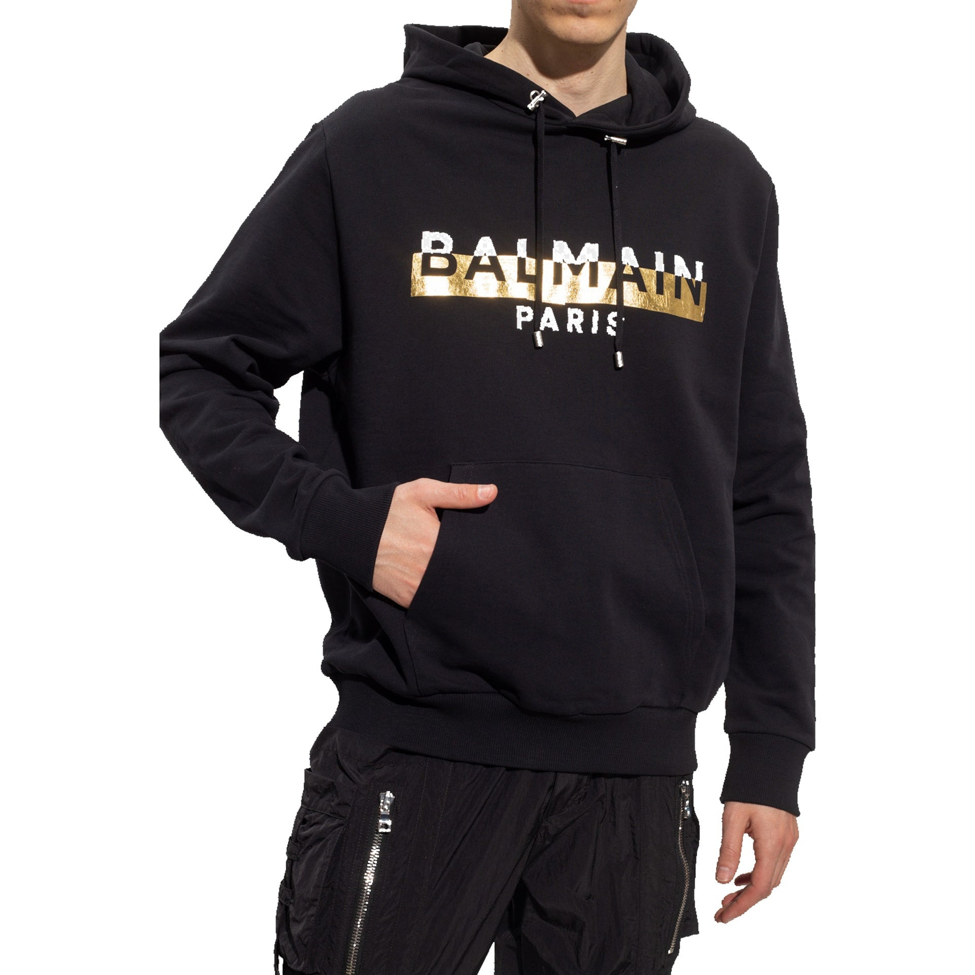 Balmain Logo Hooded Sweatshirt Men - 2