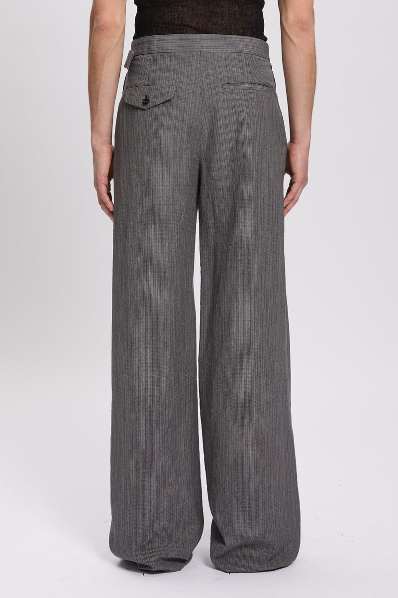 Marcelino Comfort Trousers with Metal Buckle Belt 3