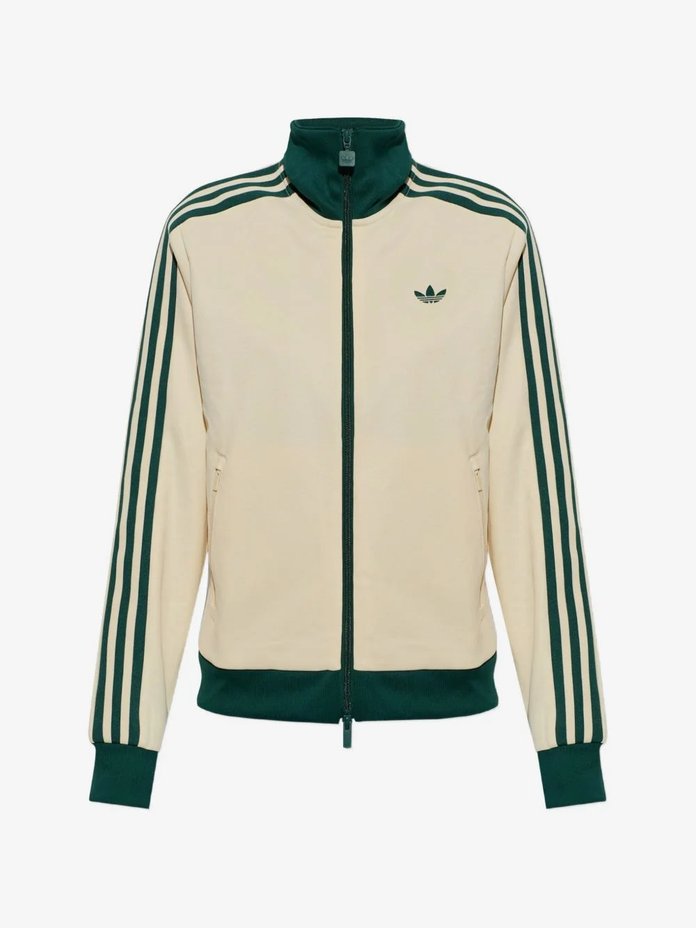 logo-embroidered striped sweatshirt - 1