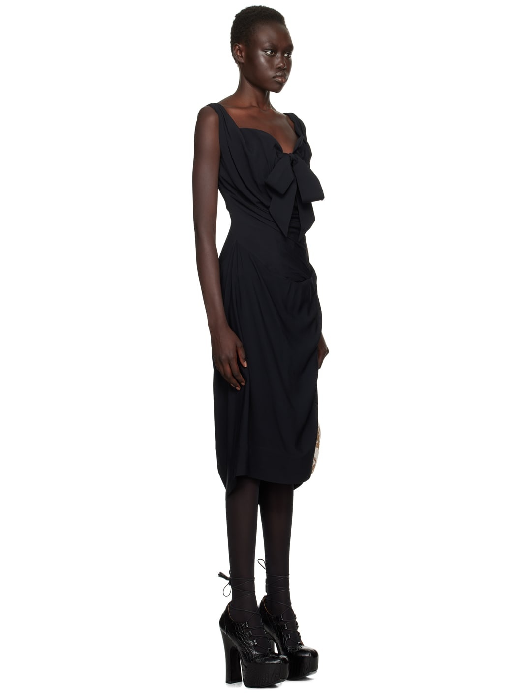 Black Iwona Midi Dress - 2