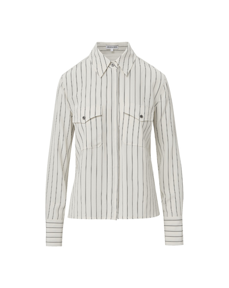 SAKU STRIPED BUTTON-DOWN SHIRT 1