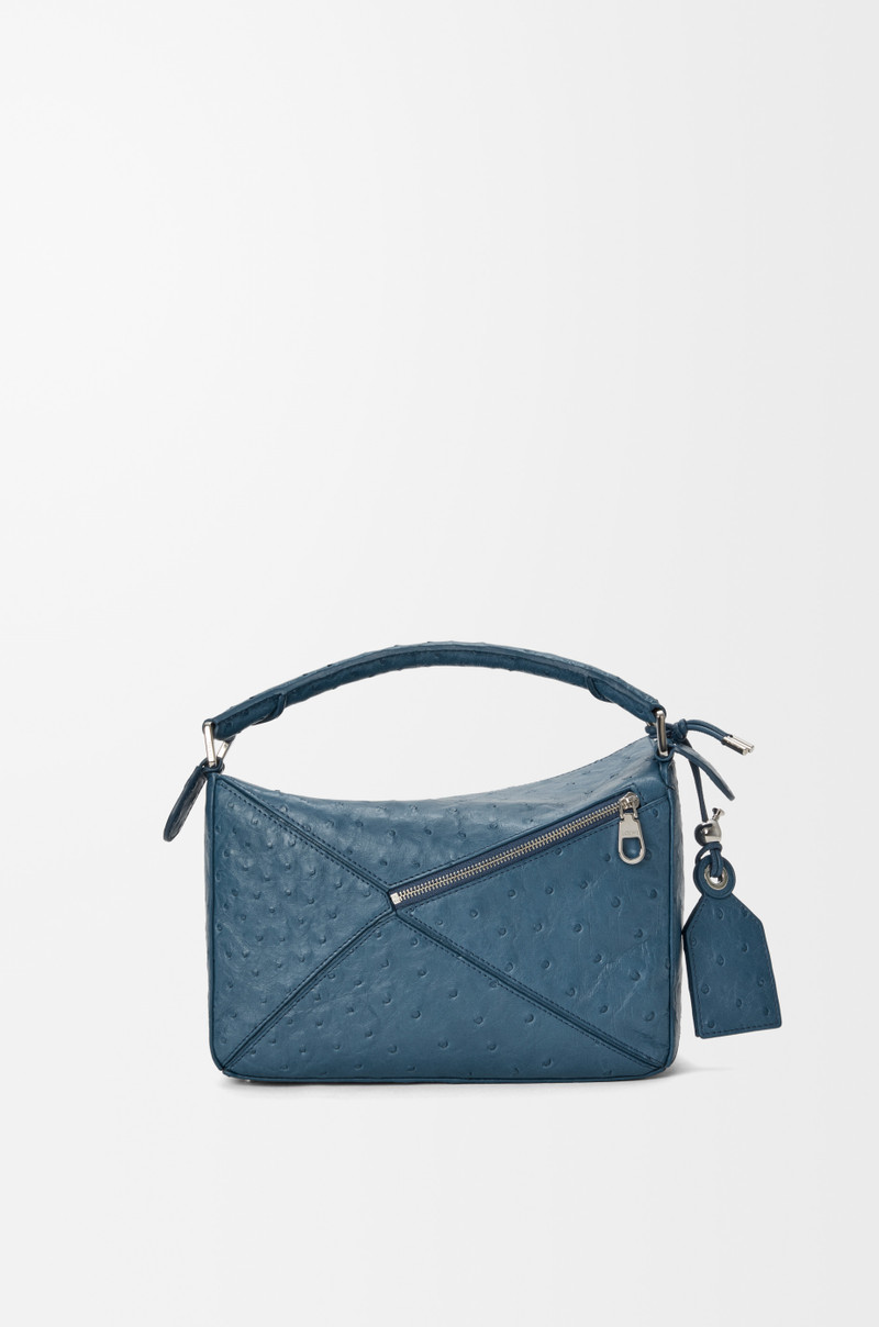 Small Featherlight Puzzle bag in ostrich 5