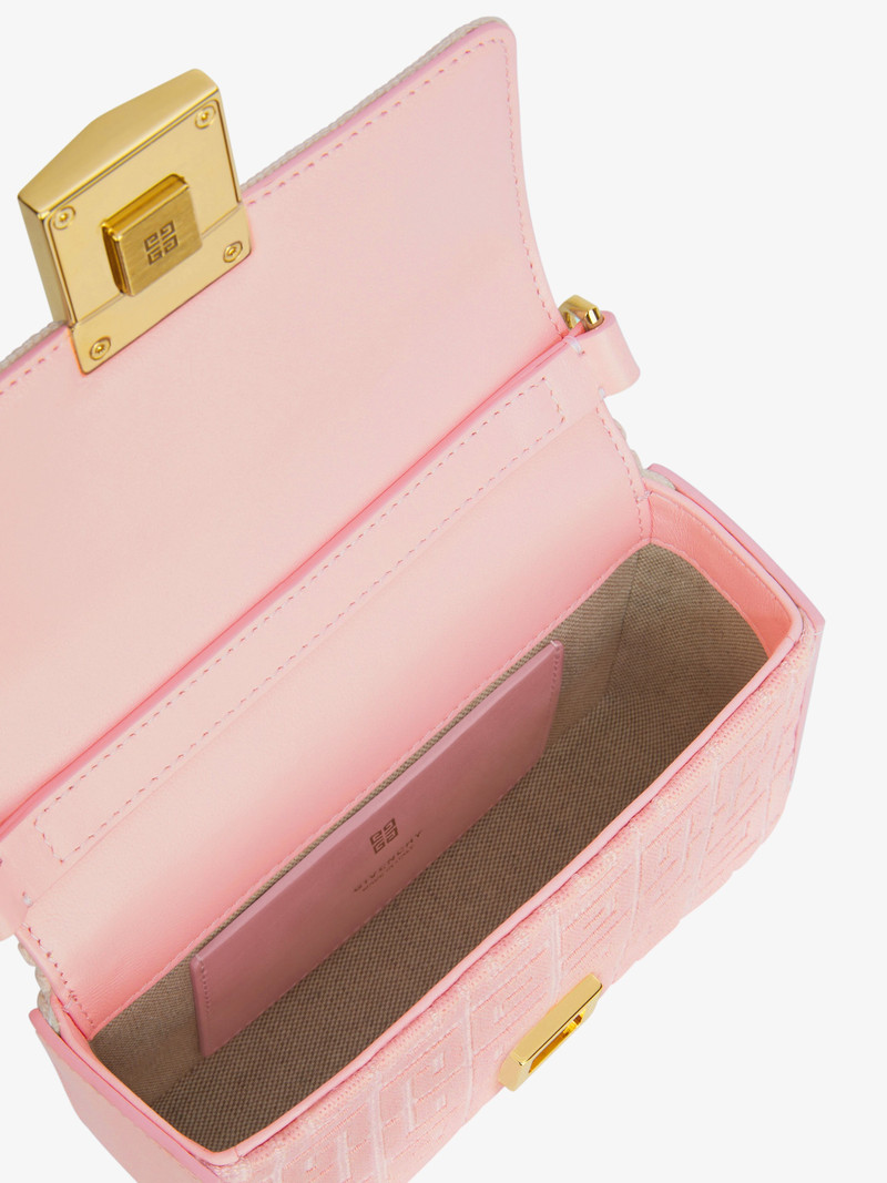 SMALL 4G BAG IN 4G EMBROIDERY WITH CHAIN 6