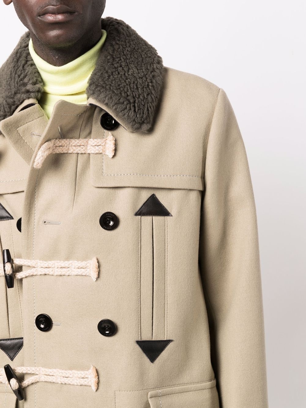 rope-detailing coat - 5