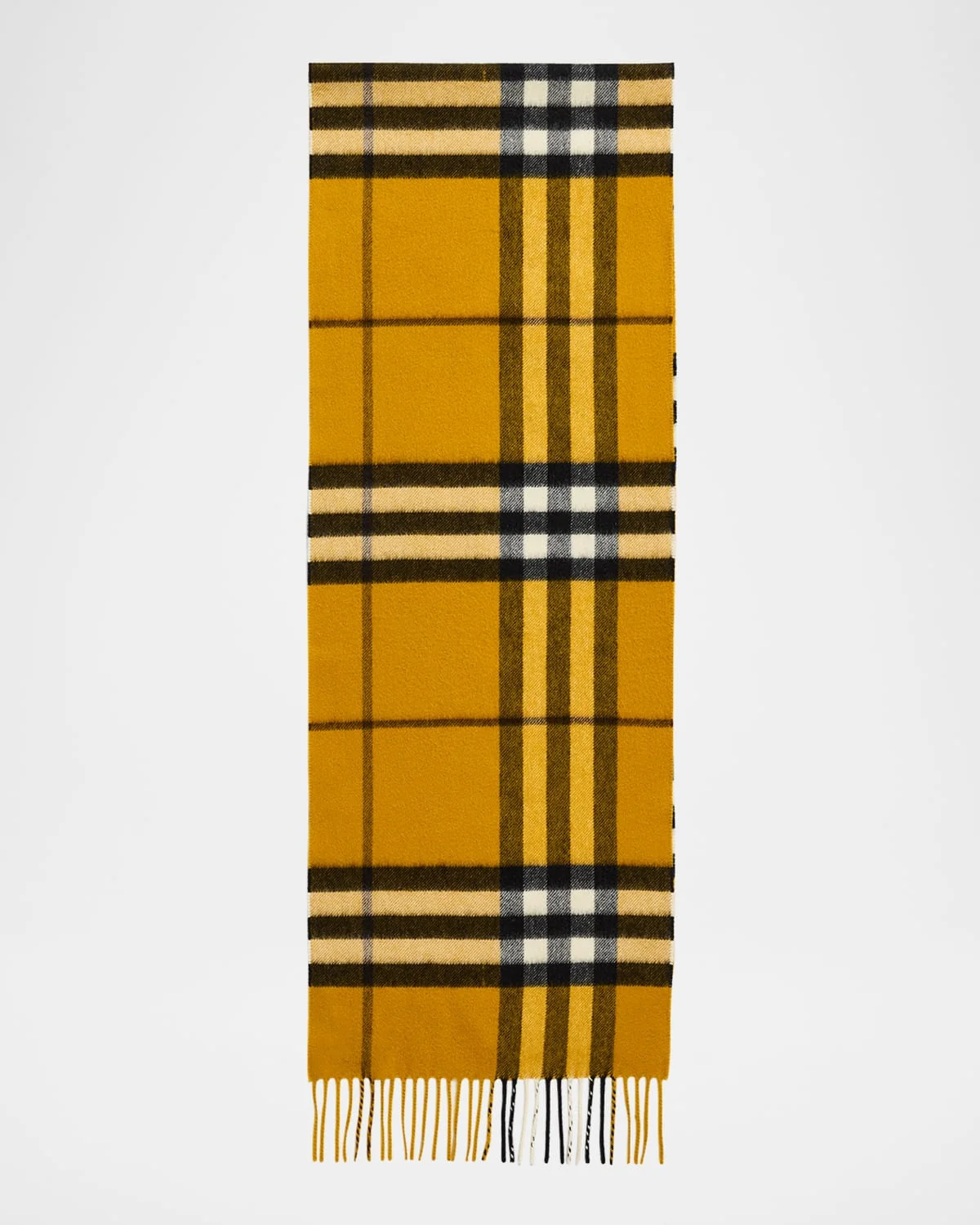 Men's Cashmere Giant Brights Check Scarf - 1