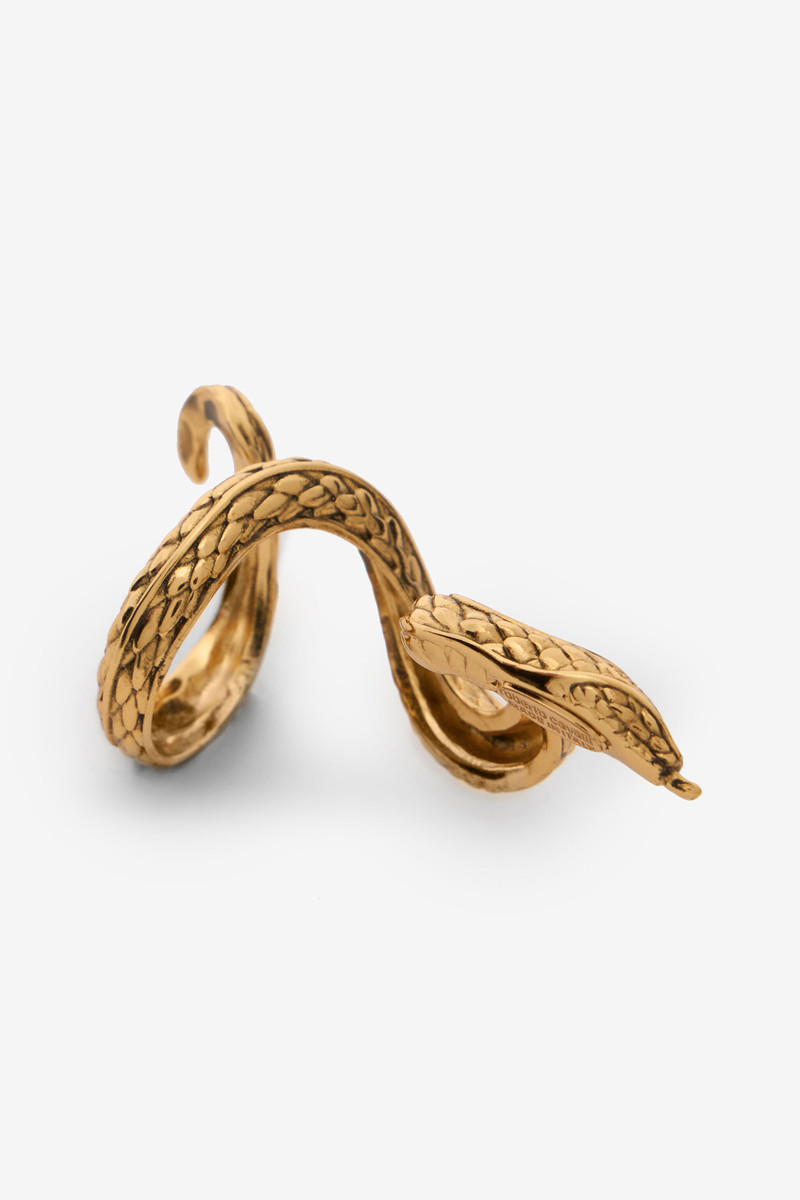 Antique Gold Snake Ring 3
