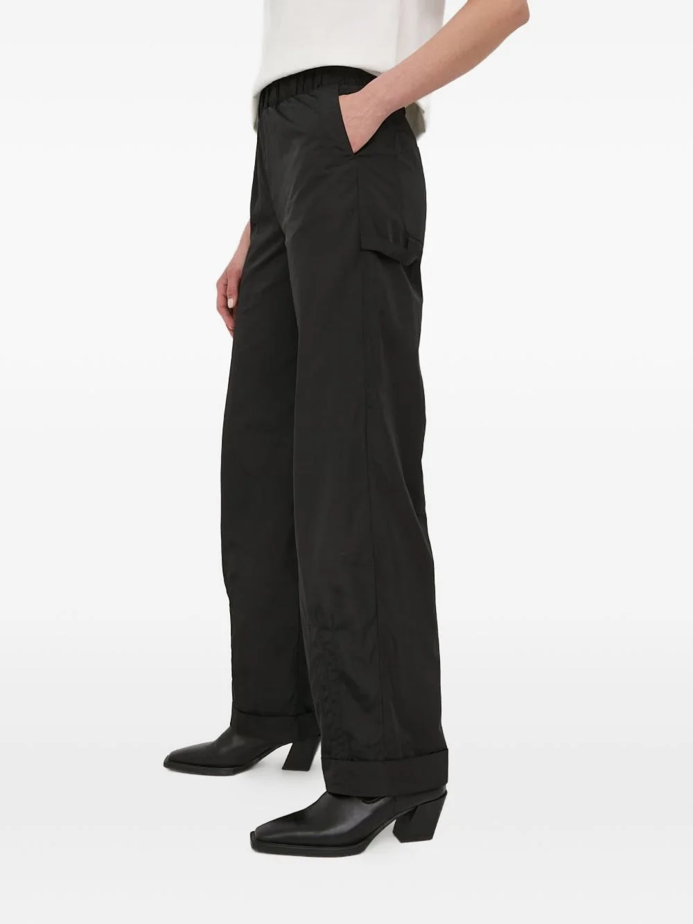 elasticated cargo trousers - 1