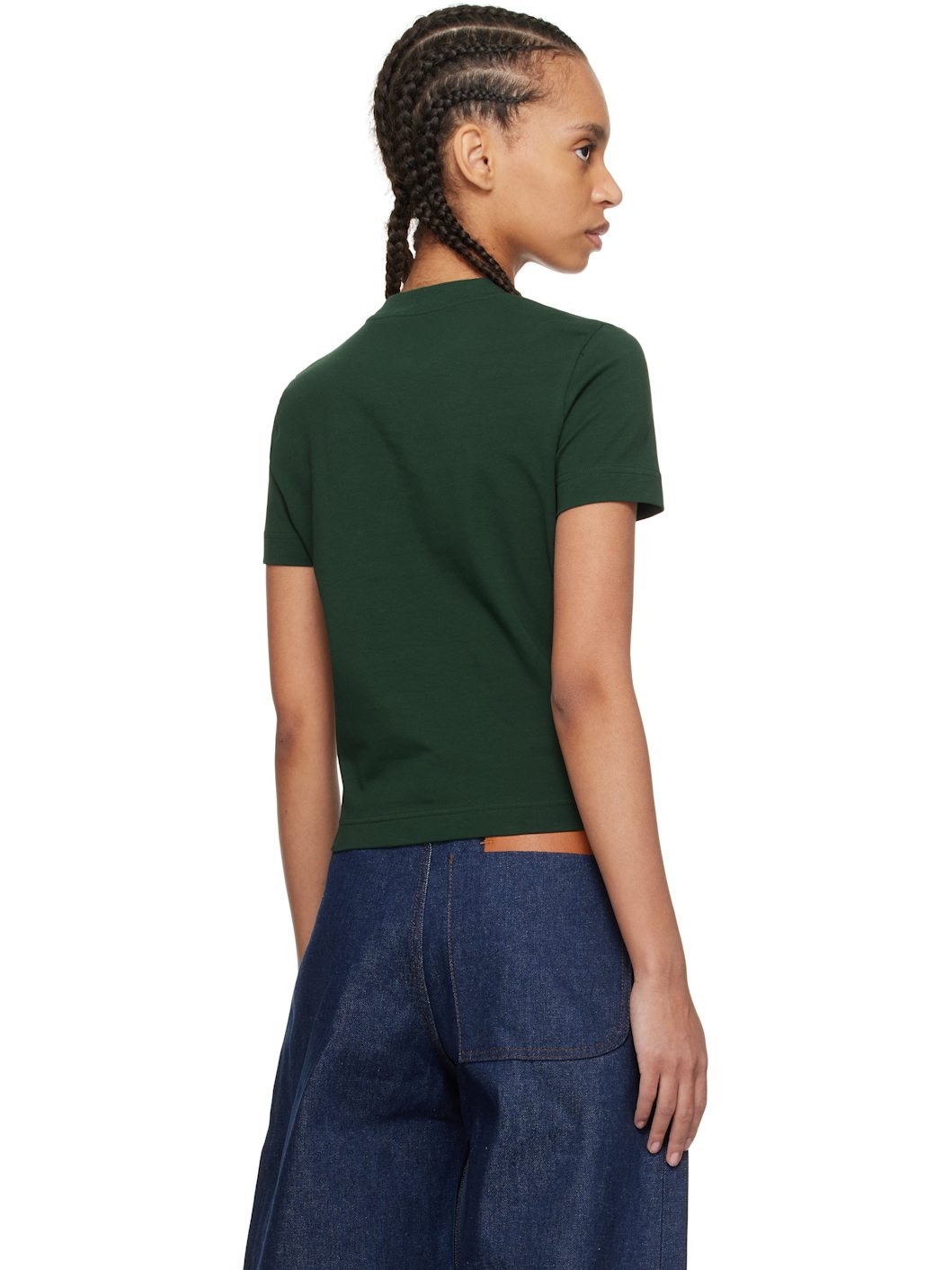 Green 'The Gros Grain' T-shirt - 3