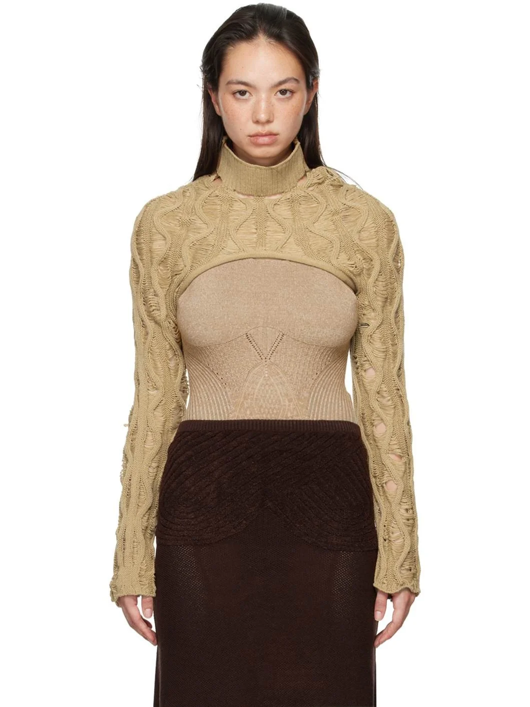 Beige Fudgy Sleeves - 1