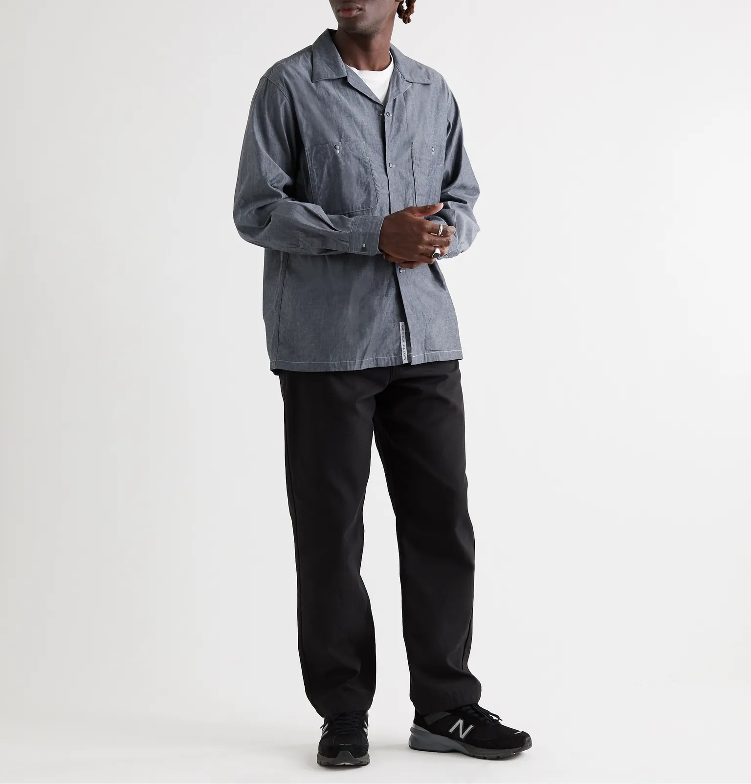 Wind Camp-Collar Lyocell and Cotton-Blend Shirt - 2