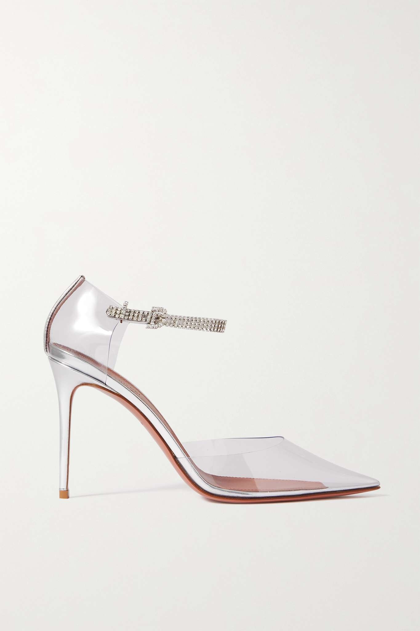 Ursina crystal-embellished patent-leather pumps - 1