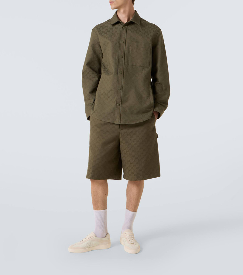 GUCCI GG Canvas cotton-blend shirt outlook