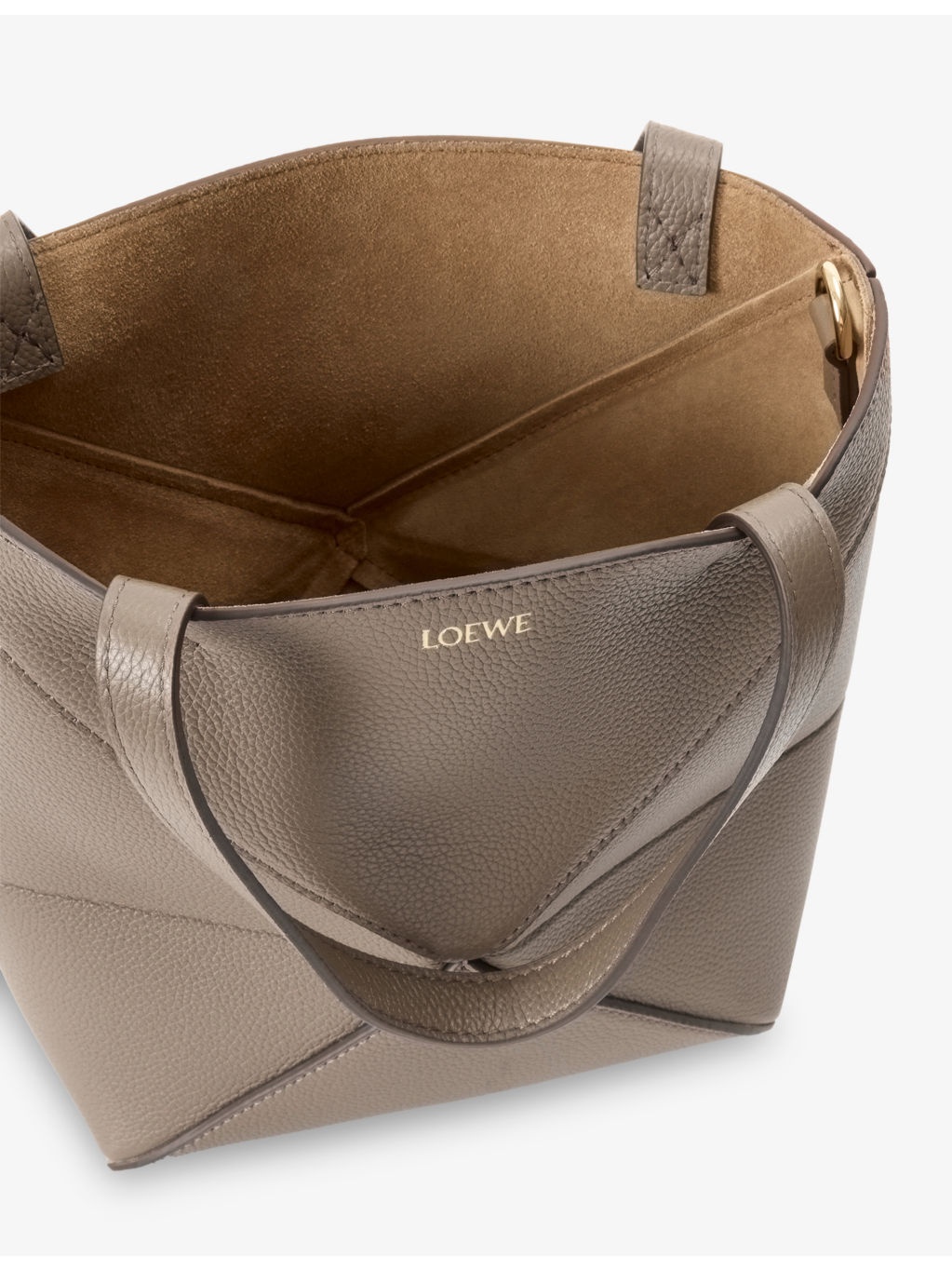 Puzzle Fold Mini Leather Tote Bag - 6