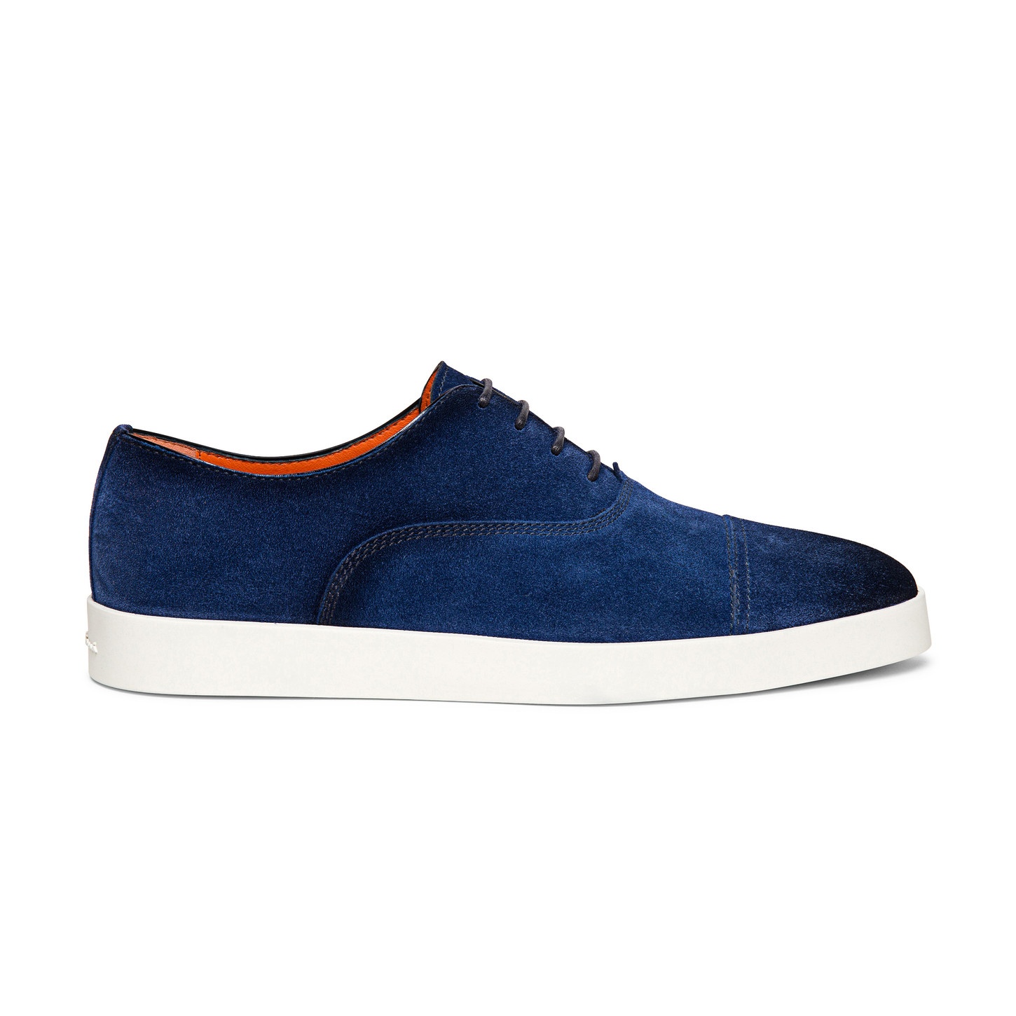 Men’s blue suede Oxford shoe - 1