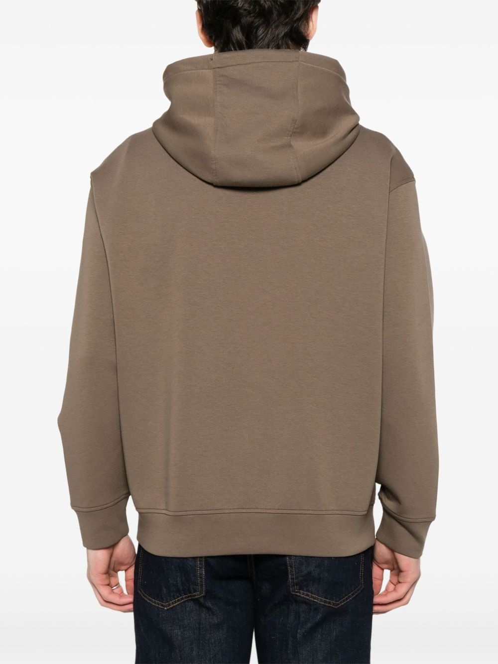 logo-embossed hoodie - 4