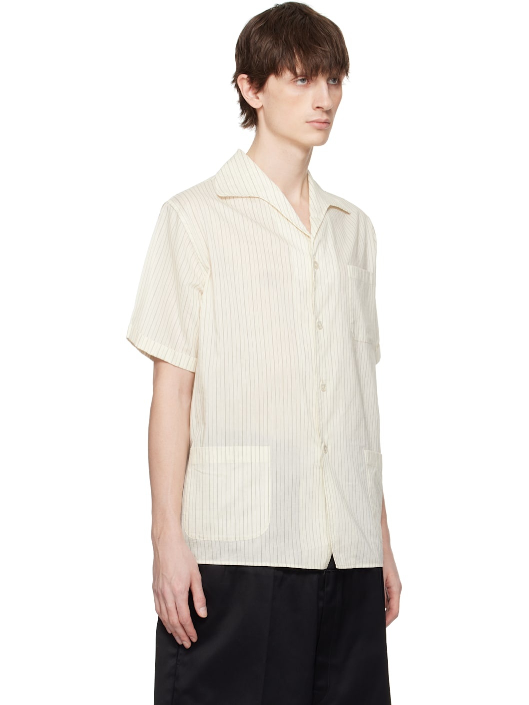 Beige Short-Sleeved Shirt - 2