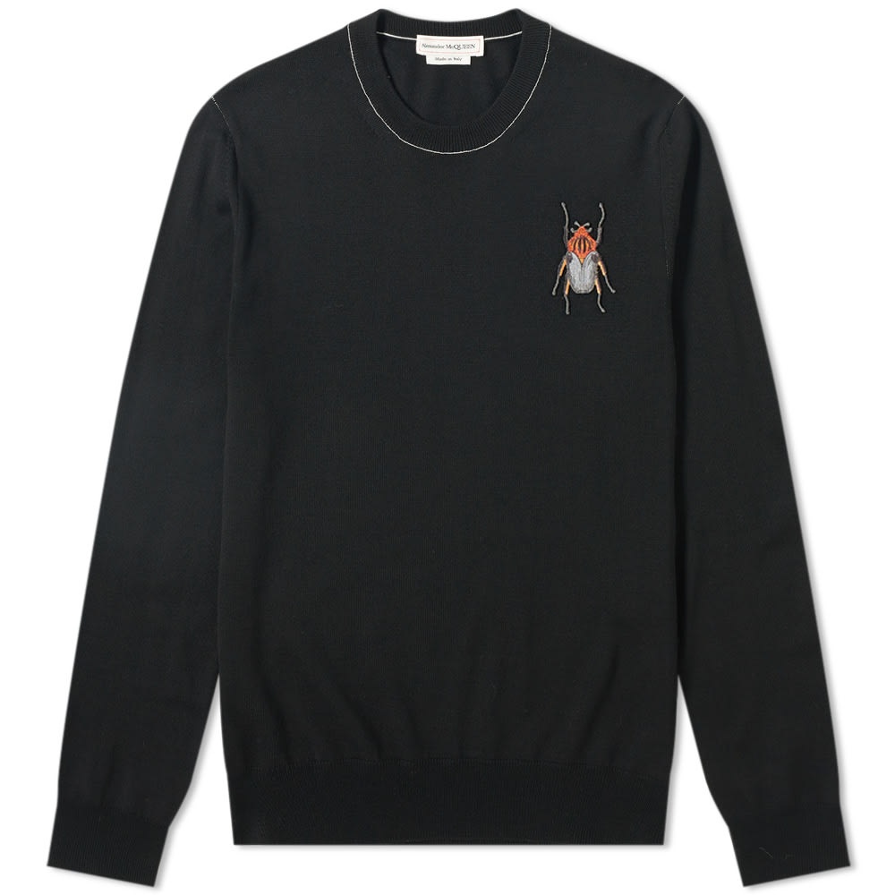 Alexander McQueen Beetle Skull Logo Crew Knit - 1