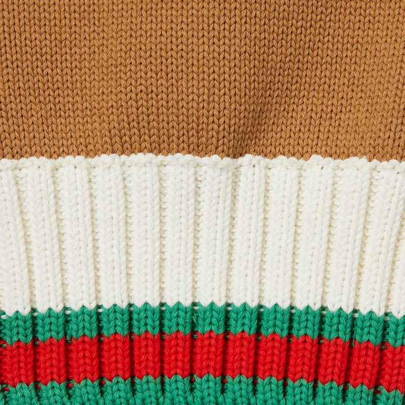 Cotton sweater with Gucci intarsia 8