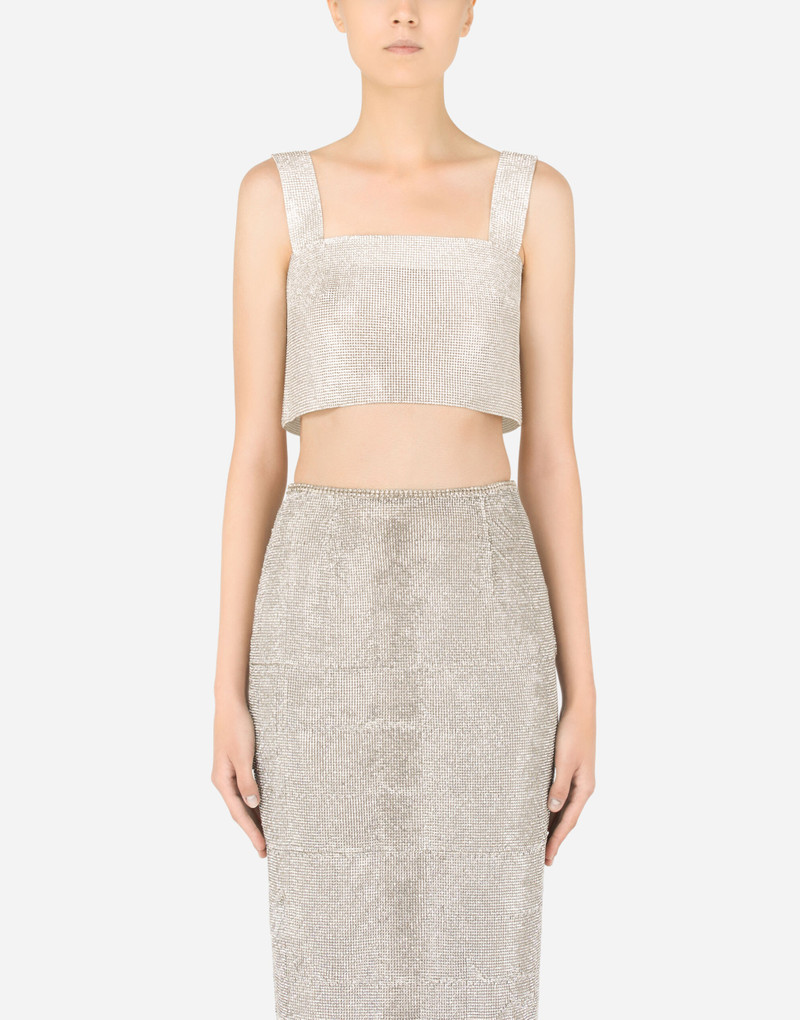 Dolce & Gabbana Crystal mesh top outlook
