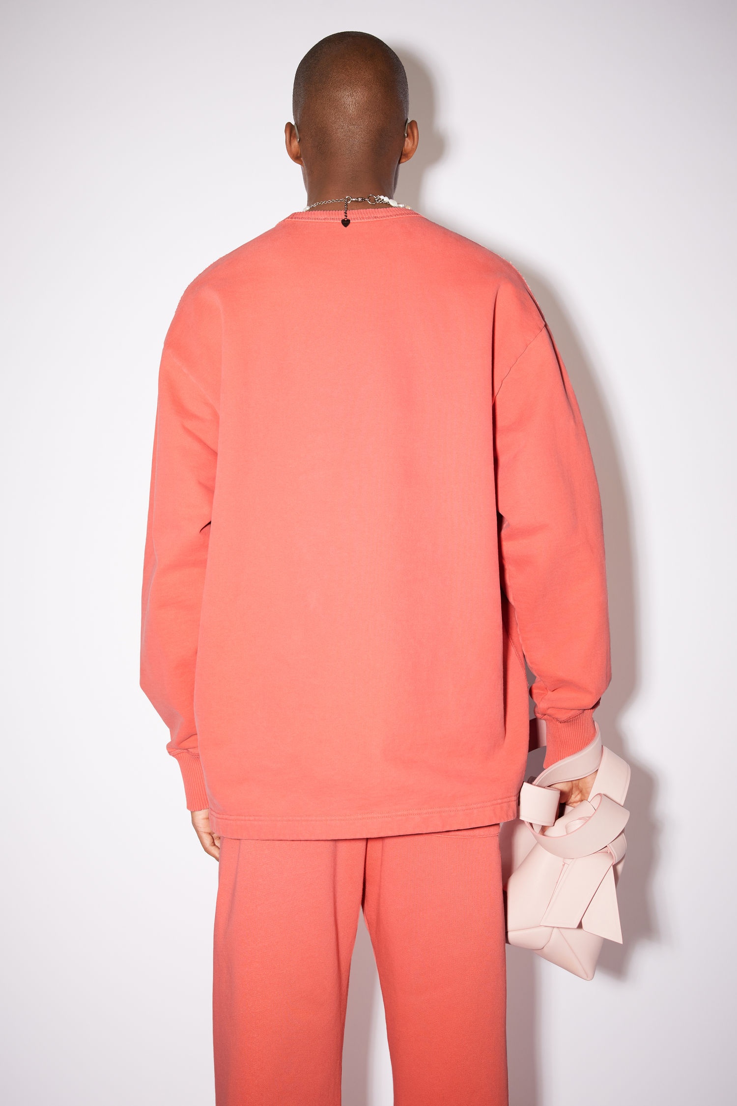 Crew neck sweatshirt - Salmon pink - 3