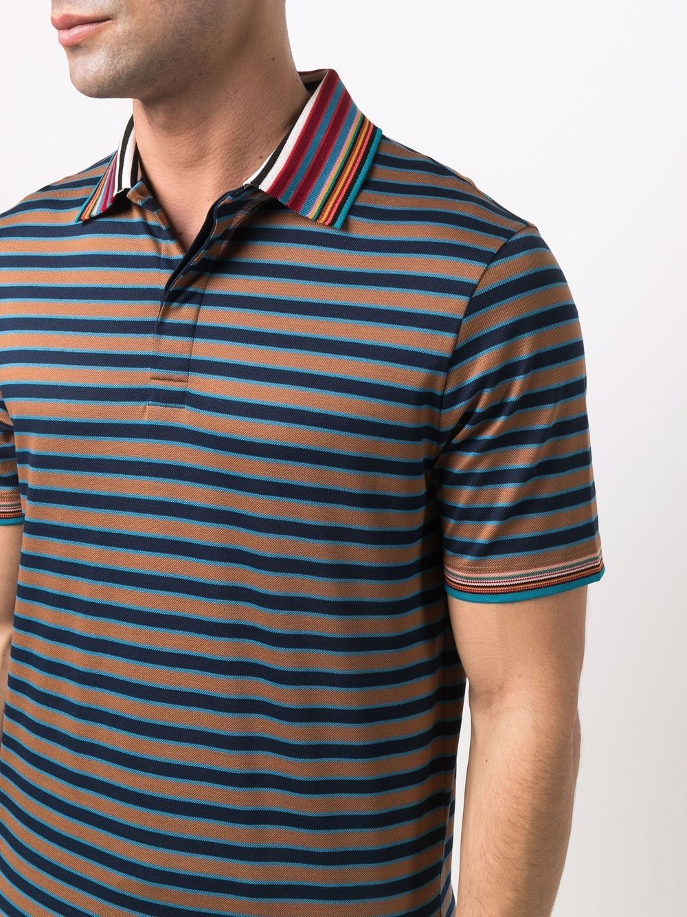 Summer Stripe-print polo shirt - 5