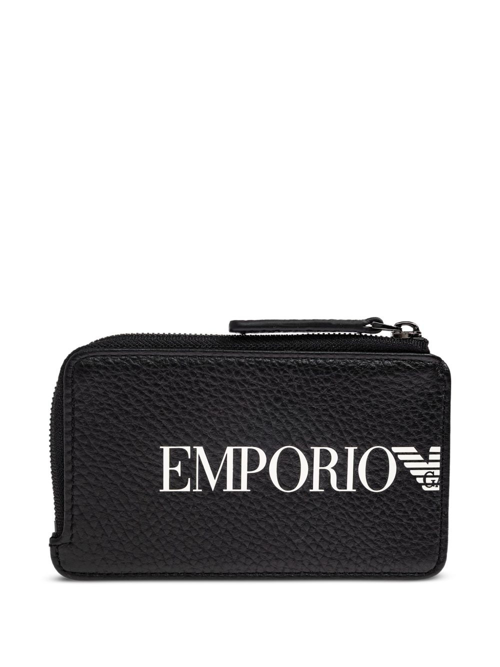 logo-plaque zip-around cardholder - 2
