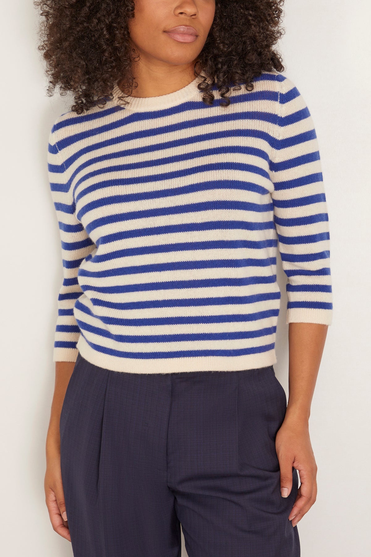 Rd Sweater in Oat Milk/Night Dive - 3