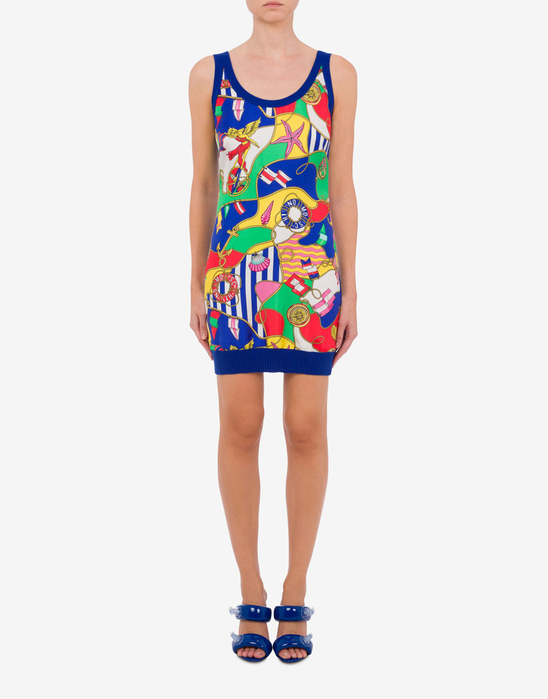 Moschino ALL-OVER NAUTICAL KNITTED DRESS outlook