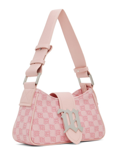 MISBHV Pink Jacquard Monogram Small Shoulder Bag outlook