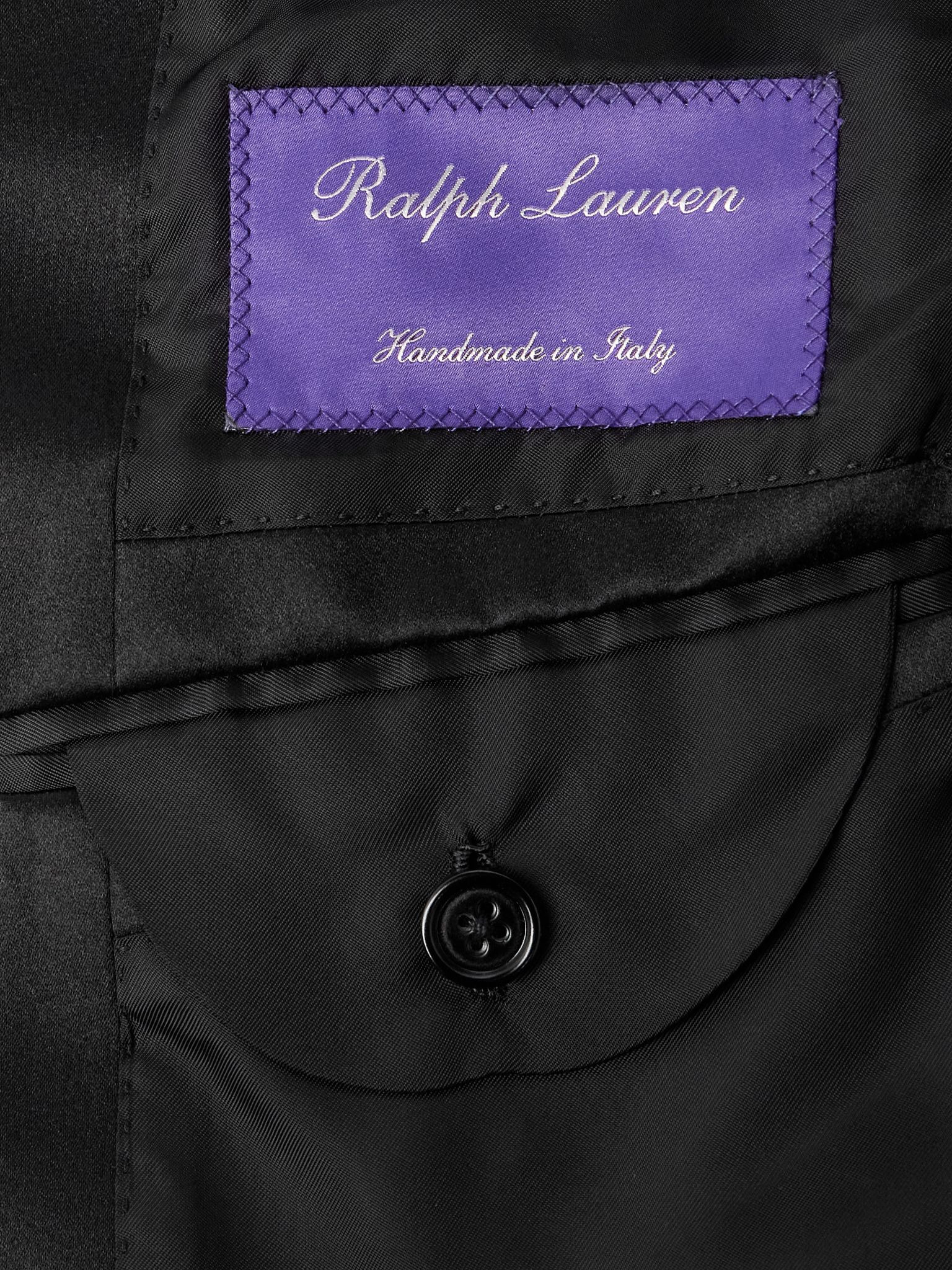 Silk-Trimmed Wool-Velvet Tuxedo Jacket Black - 6