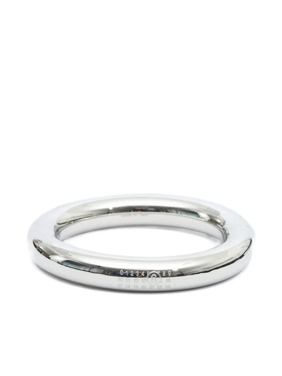 MM6 Maison Margiela Silver-Tone Bracelet With Logo - 1