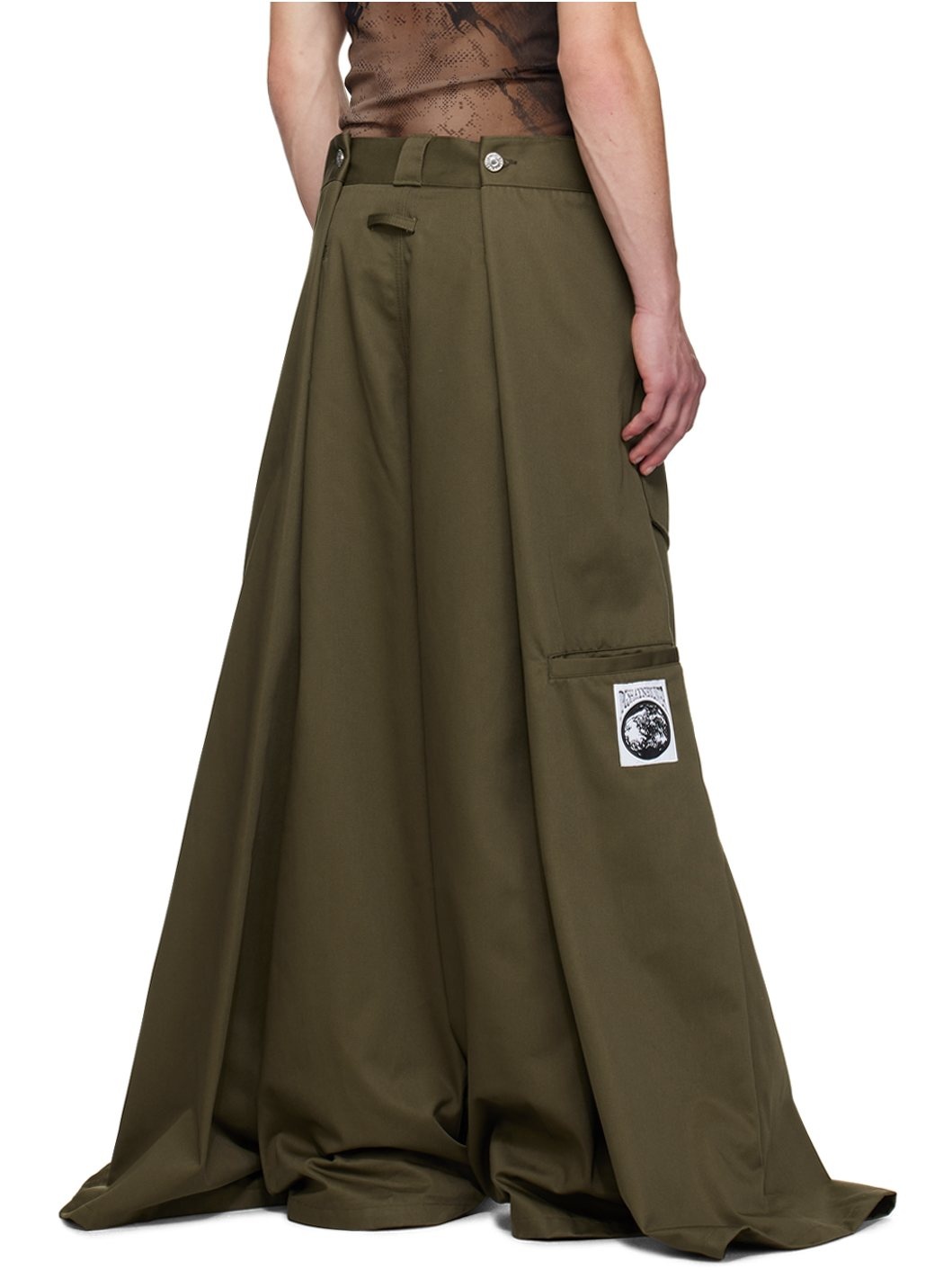 Khaki Shayne Oliver Edition 'The Wrap' Trousers - 3