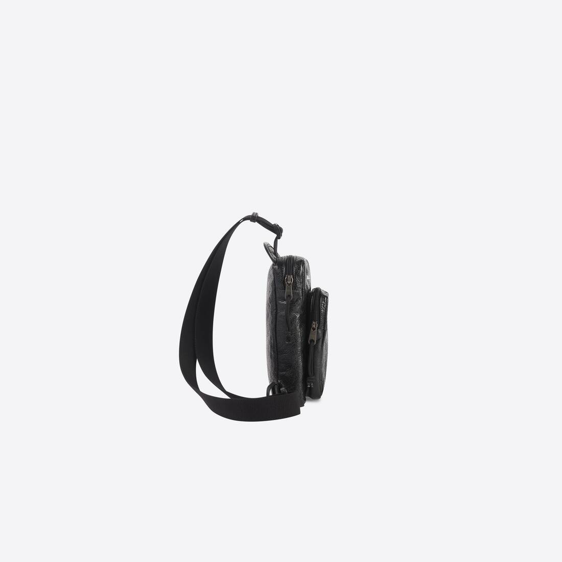 Men's Explorer Crossbody Messenger in Black - 3