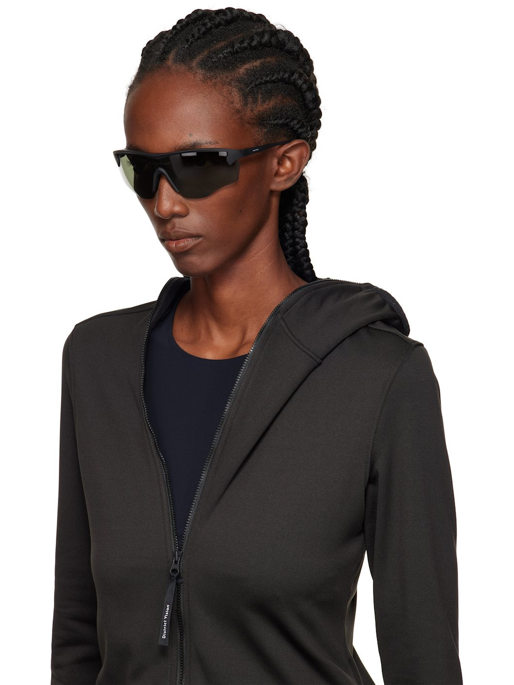 Black Junya Racer Sunglasses - 4