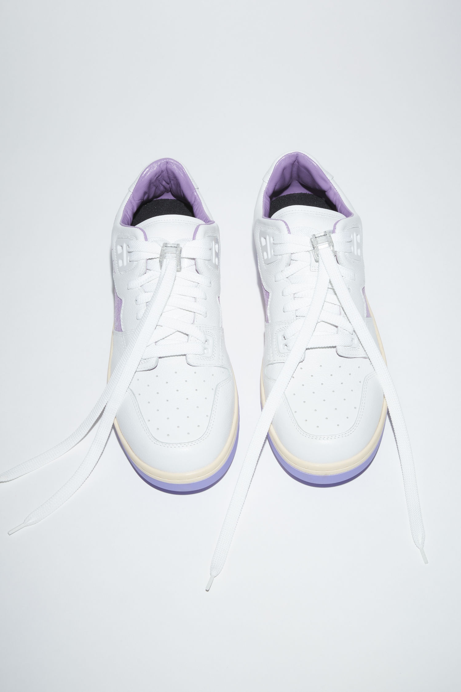 Low top sneakers - White/purple - 2