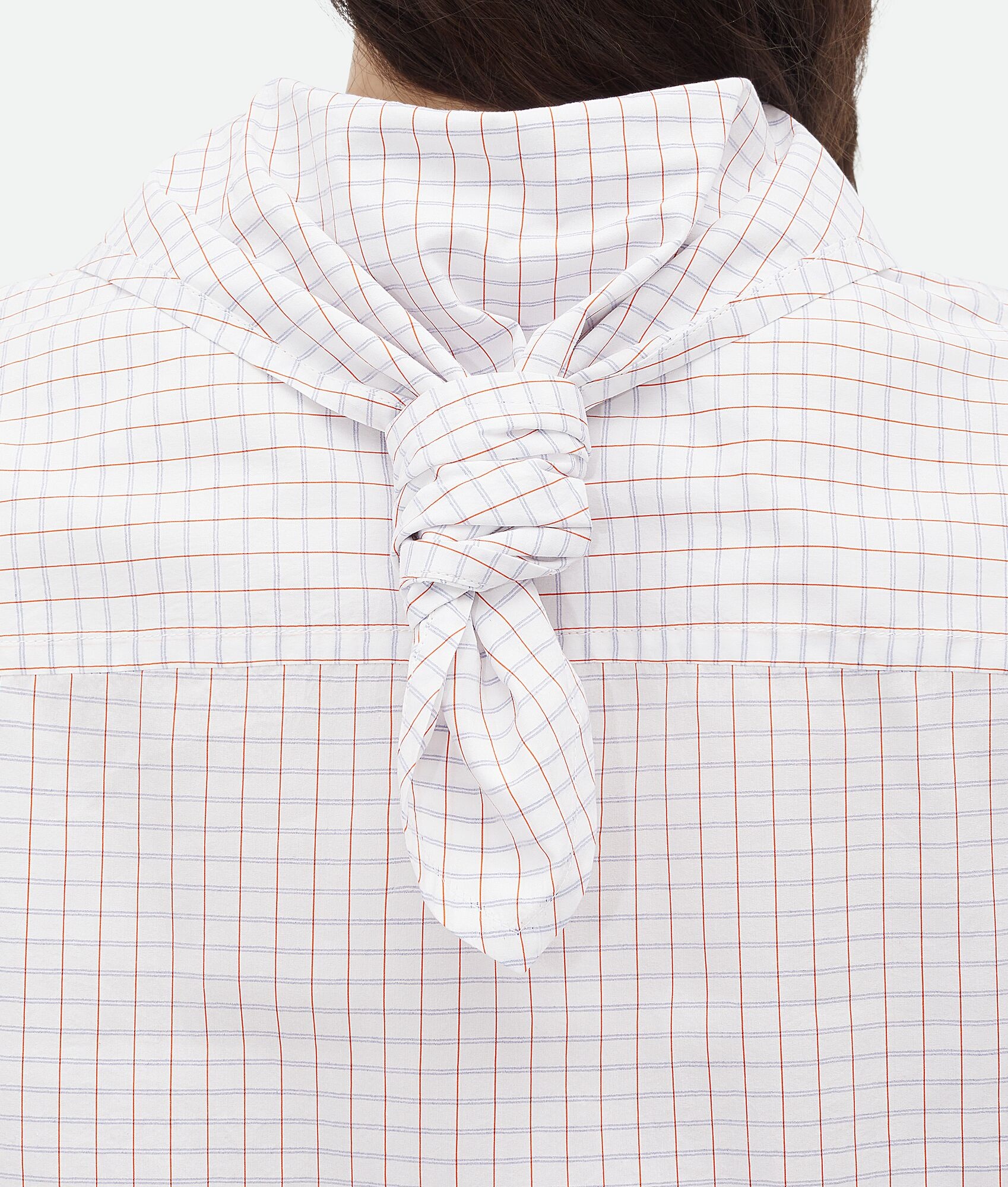 Crisp Cotton Silk Check Bandana Shirt - 4