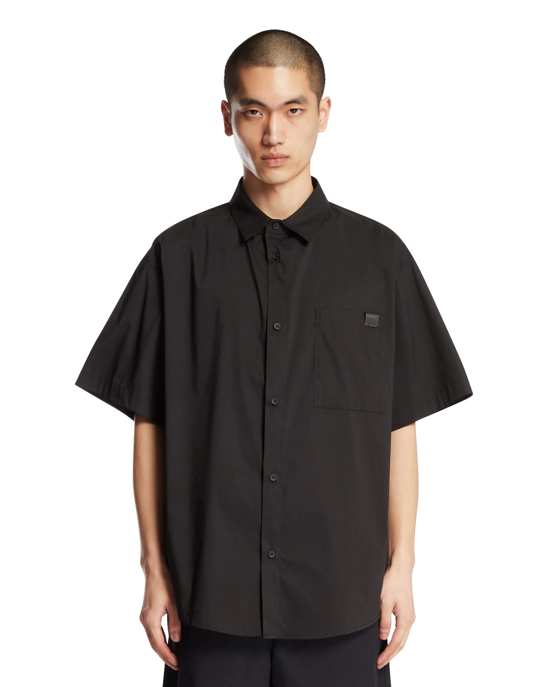 Black Karl Cotton Shirt - 1