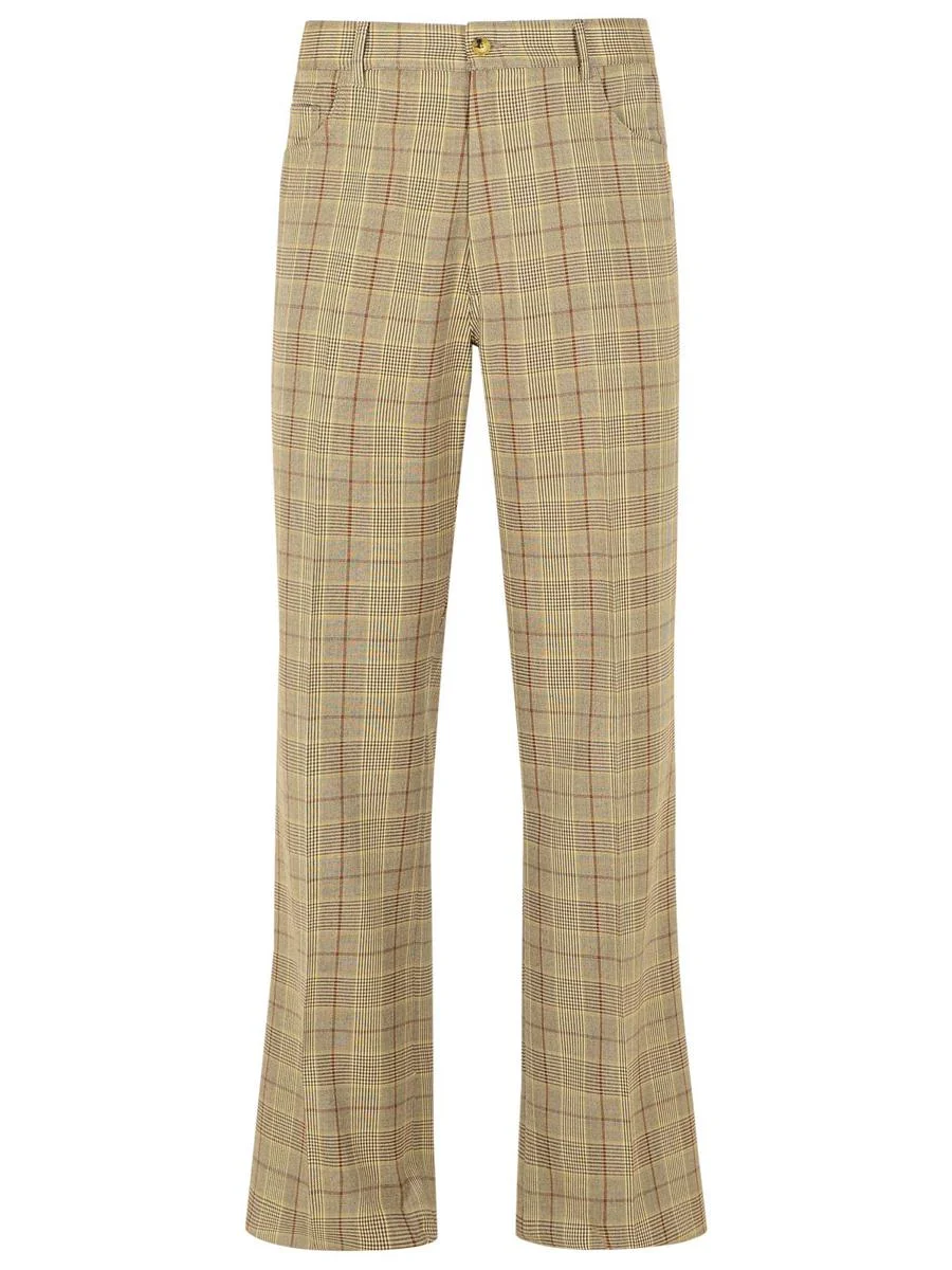 Amiri Beige Virgin Wool Blend Trousers - 1