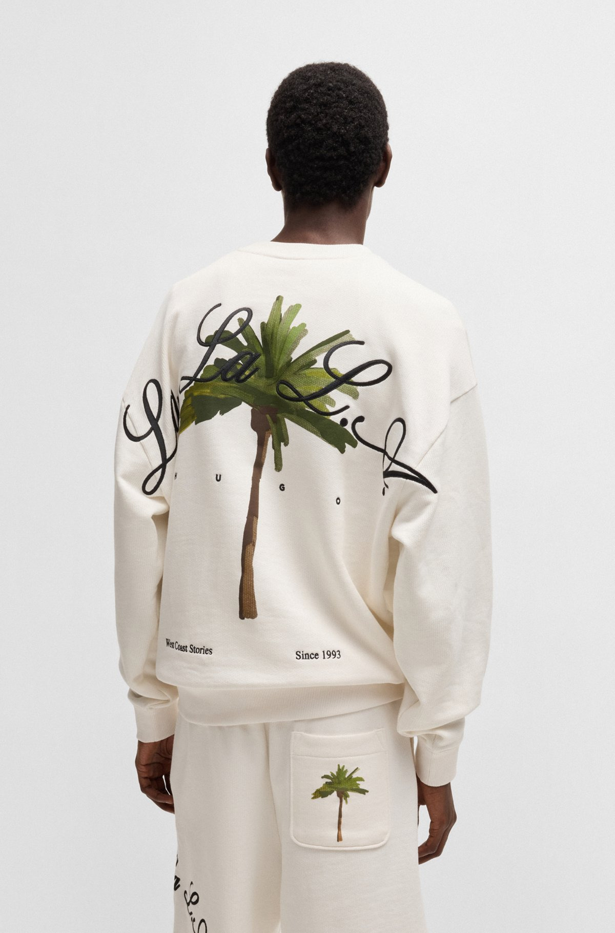 COTTON-TERRY SWEATSHIRT WITH LOGO ARTWORK - 5