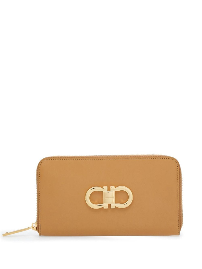 Gancini leather continental wallet 1