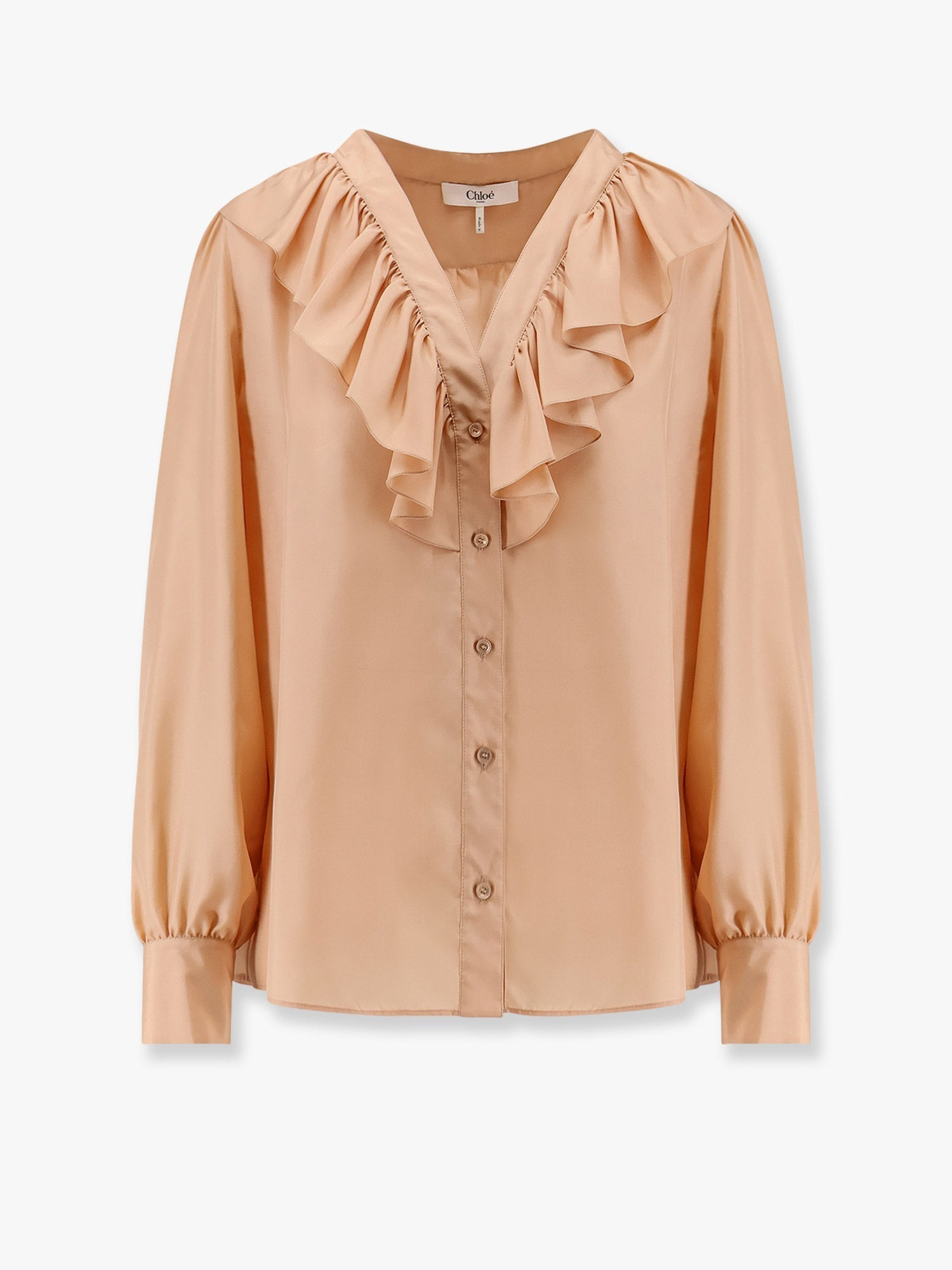CHLOE' - Chloe' Silk Shirt With Rouches - 1