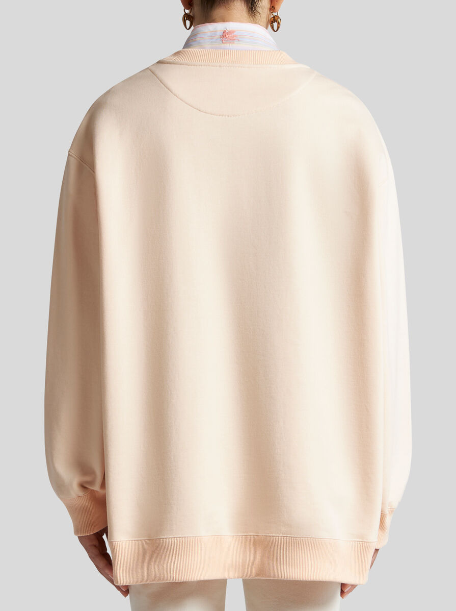 FLOCK-PRINT SWEATSHIRT - 4