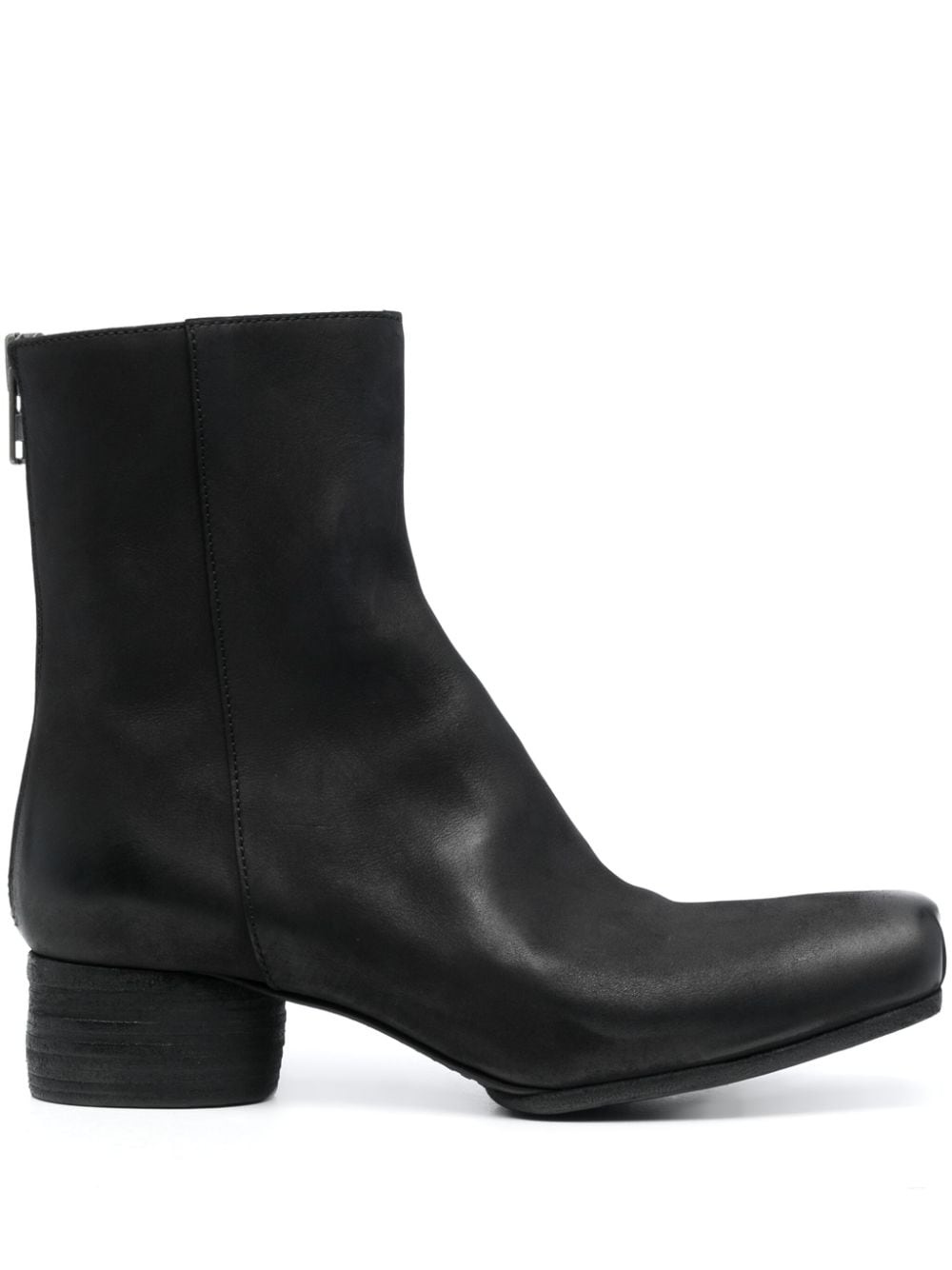 45mm zip-up leather ankle boots - 1