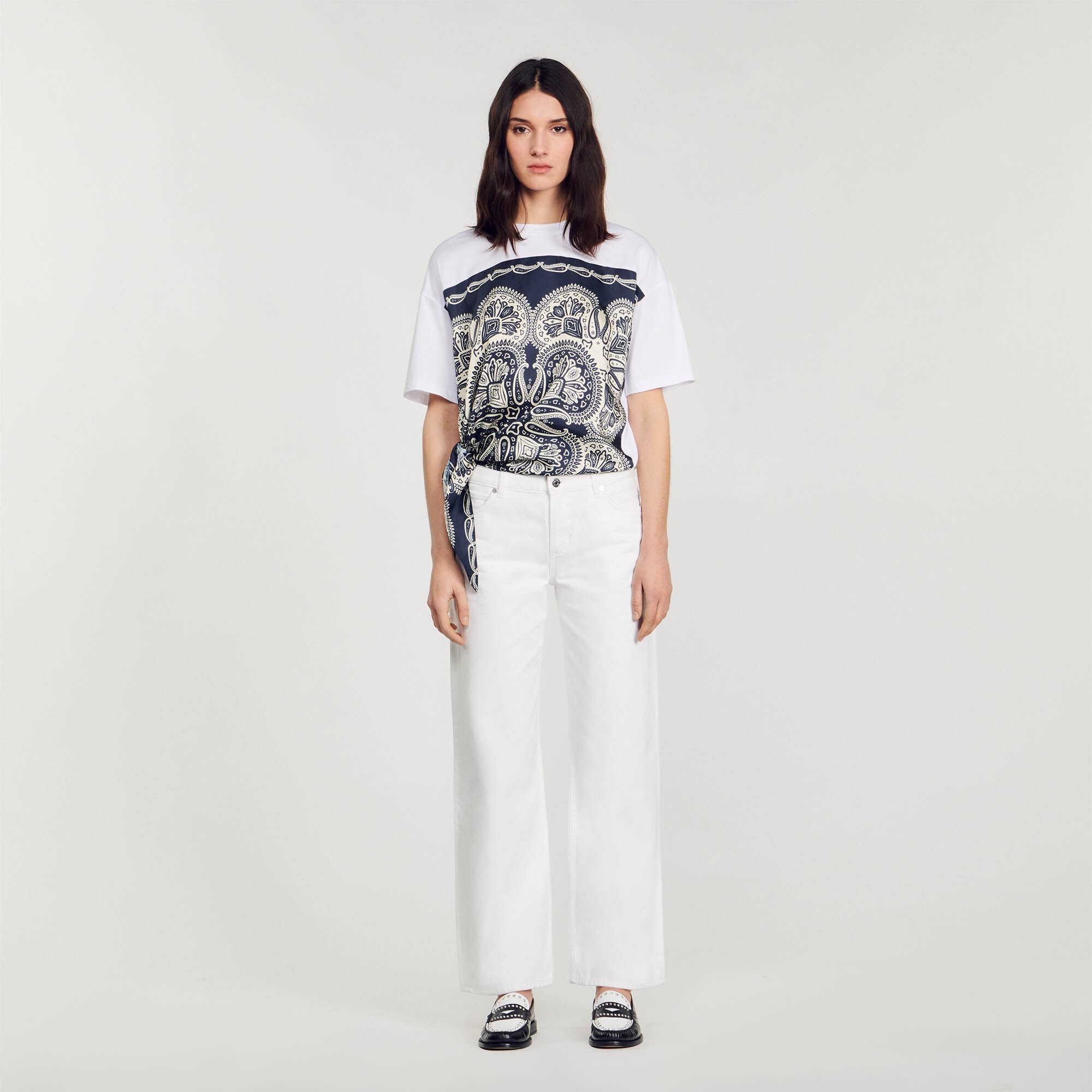 SCARF PRINT T-SHIRT - 3