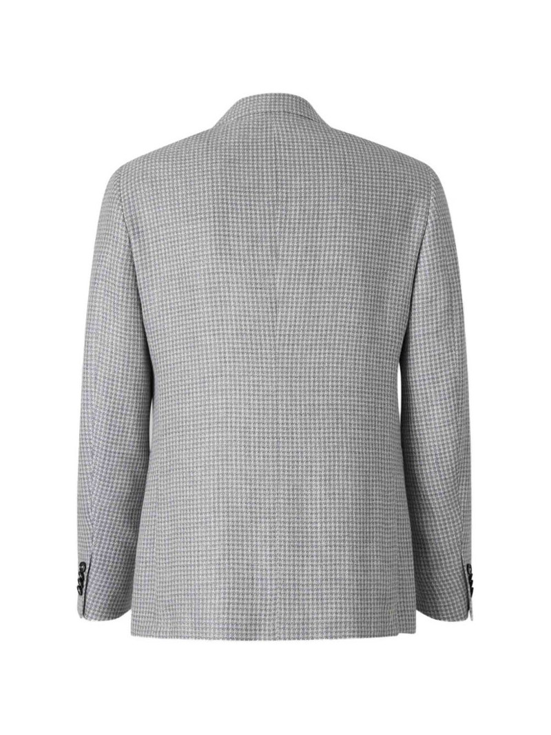 ZEGNA houndstooth-pattern single-breasted jacket outlook