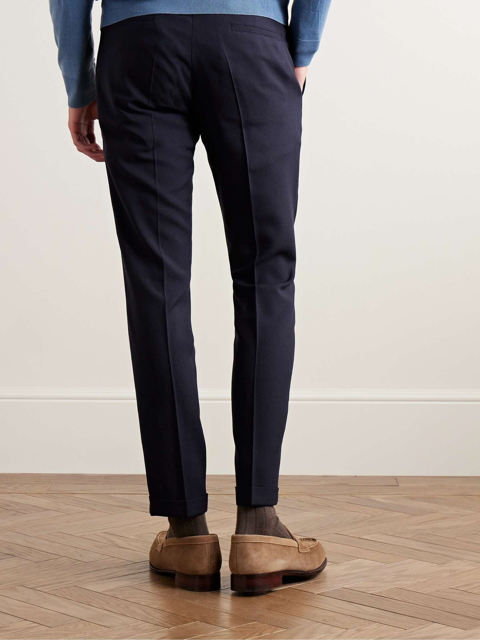 Slim-Tapered Wool Suit Trousers - 4